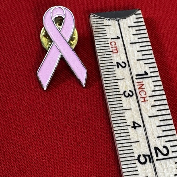 Pink Awareness Ribbon Lapel Pin - Picture 2 of 3